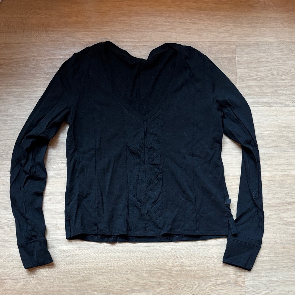 lululemon athletica Lab Black Long Sleeve Top